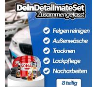 Sonax Car Wash Set - Car Shampoo Shine Shampoo Concentrate - Sonax Wash Bucket with Lid and Dirt Trap, Wash Mitt with Insect Mesh - Car Cleaning Set Outside