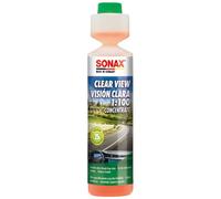 SONAX CLEAR VIEW 1:100 CONCENTRATE (250 ml) - Greater safety through clear vision. For the windscreen washer. Cleans in seconds. | Item-No. 03711410-544