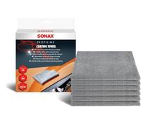 SONAX Coating Towel (Pack of 6) Soft Microfibre Cloth for Gentle Removal of Polish or Sealing Residues | Item No. 04511000