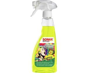 SONAX CockpitSpray Matteffect Lemon Rocks (500 ml) Cockpit Spray Matt effect Lemon Rocks cleans and maintains all plastic parts in the car | Item-No. 03432410-544