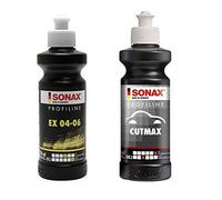 SONAX Cutmax Highly Abrasive Compound Paste, EX04-06 Medium Cut Finishing Polishing Kit 250ml
