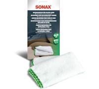 SONAX Microfibre Cloth for Upholstery+Leather 40x40 cm (1-Piece) Premium microfibre removes dirt thoroughly | Art-Nr. 04168000