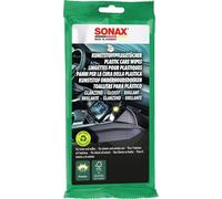 SONAX Plastic Care Wipes (10 Pieces) moist wipes for cleaning, maintenance and protection | Item-No. 04151000-057