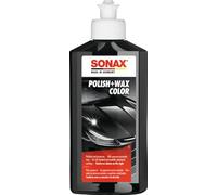SONAX Polish+Wax Color black (250 ml) Medium polish for as-new and slightly matt paintwork with colour pigments and wax components | Item-No. 02961410-545