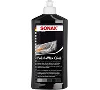 SONAX POLISH+WAX COLOR BLACK (500 ml) - Smoothens out fine unevennesses, polishes and freshens up the paintwork's colours. | Item-No. 0296100-544