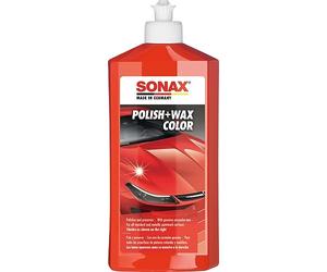 SONAX POLISH+WAX COLOR RED (500 ml) - A mid-strength polish with colour pigments and a wax component. | Item No. 02964000-544
