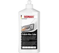 SONAX POLISH+WAX COLOR WHITE (500 ml) - Smoothens out fine unevennesses, polishes and freshens up the paintwork's colours. | Item-No. 0296000-544
