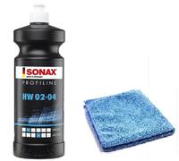 SONAX Profiline Car Deep Shine Body Hard Carnauba Wax Polish HW0204 + Microfibre