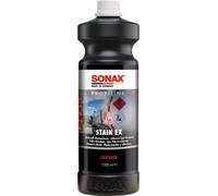 SONAX PROFILINE Stain Ex (1 Litre) instantly removes adhesive residue, spray adhesive, paint overspray, graffiti, greasy and oily dirt, silicone, tar, bitumen and waxes | Art-No. 02533000