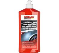 SONAX Super Liquid Wax (500 ml) - Intense mirror shine. Intensifies colours. Provides lasting protection. Removes tar stains. | Item-No. 03012000-810, Red