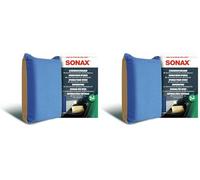 SONAX Windscreen Sponge (1 Piece) - Absorbs Moisture with One Wipe and Leaves a Thin Film with an Anti-fog Effect | Item No. 04171000 (Pack of 2)