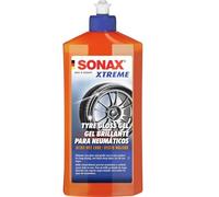 SONAX XTREME TYREGLOSS GEL (500 ml) gives all tyre types an ultimate, black shine wet-look. | Item No. 02352410-544