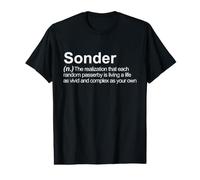 Sonder Funny Word Definition Vocabulary Typewriter Poetry Ah Value Graphic T-Shirt