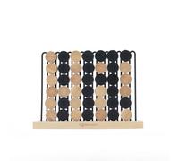 Sondergut® 4 wins - 4 in a row - strategy game for children and adults - board game and gift idea - high-quality family game made of ash - dimensions: 28 x 4.5 x 20 cm