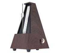 Sondery Classic Mechanical Metronome with Bell for Piano Guitar Drum Violin Saxophone All Instruments, Tempo Range 40-208bpm, Beats 02346, Brown Wood Grain ABS Case with Comfortable Click Sound