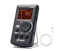 Sondery Digital Metronome for Guitar Piano Drum and All Instruments with Timer, English Vocal Counting and 3 Different Sounds with Earphone Jack and Flashing Light, Loud Volume, Rechargeable