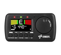 Sondery Digital Metronome Tuner 3 in 1, English Vocal Counting Metronome with Tap Tempo Chromatic Tuner Tone Generator Rechargeable Suitable for All Instruments