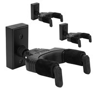 Sondery Guitar Hanger Wall Mount, 3 Pack, Auto Lock and Adjustable Hook Holder for Acoustic and Electric Guitar, Ukulele, Bass, Banjo and Mandolin, Safely Cradles Nitro-Finished and High-End Guitars