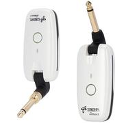 Sondery Wireless Guitar System Transmitter and Receiver Compatible with Multiple Instruments Guitar Bass Keyboard Drums, 7 Channels 6-Hour Battery Life AirMate II UHF Rechargeable Wireless