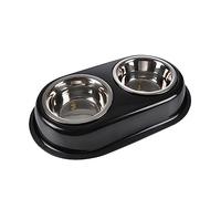 SONDEY Paris Prix Dog and Cat Bowl Double 21 cm Black