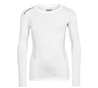 Sondico Boys Long Sleeved Core Base Layer Mesh Panels Age 3-13 (White, 13)