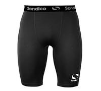 Sondico Mens Core 9 Shorts Baselayer Pants Bottoms Elasticated Waistband Black/White M