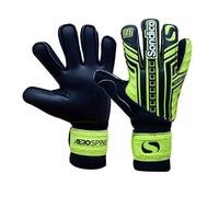 Sondico Unisex AquaSpine Junior Goalkeeper Gloves Black/Yellow 3