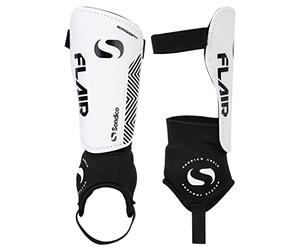 Sondico Unisex Flair Ankle Shinguards White/Black Adults (L)
