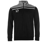 Sondico Unisex Kids Precision Quarter Zip Shorts, Black, 7 Years UK