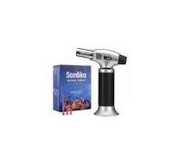 Sondiko Blow Torch S400, Fits All Butane Tanks Refillable Kitchen Blow Torch Lighter with Safety Lock and Adjustable Flame Perfect for Desserts, Creme