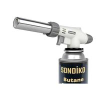 Sondiko Butane Torch, Waterproof and Wind-Resistant Industrial Torch, Refillable Power Soldering Torch, Adjustable Flame Torch Lighter for Metal Welding, Baking Outdoor (Butane Gas Not Included)