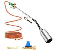 Sondiko Large Flame Weed Burner, Gas Burner, Weed Flame Device, High Performance Blow Burner Including 3 m Hose, Pressure Regulator and Accessories, Weed Burner for Garden, Walkway, Ice, Snow Roofing
