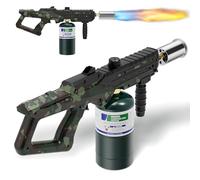 Sondiko Powerful Cooking Blow Torch, Propane Torch Head Campfire Starter, Adjustable Weed Torch Burner for Searing Steak, BBQ, Welding (Propane Tank Not Included)