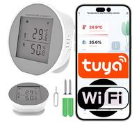 Sone Smart One WiFi Hygrometer & Thermometer - Temperature & Humidity Meter WiFi/Bluetooth - USB-C/Battery - Tuya/Smart Life - Excel Export
