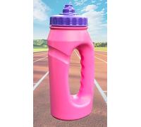 SONEKA Running Bottle - Pink/Violet, 500ml, Handheld, Lightweight with Hygiene Cap, Wide-Neck Easy Fill, UK Made, Also ideal for > Gym, Walking, Hiking, Outdoor pursuits, School, etc