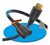 Sonero® 4K HDMI Extension Cable, Premium High Speed, 4K 60Hz, HDMI Male to HDMI Female, Gold-Plated Contacts, Double Shielding, Cotton Sheath, 3.00 m