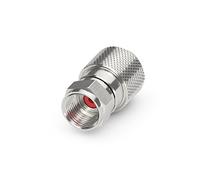 Sonero, F-connector for satellite cable, antenna cable, coaxial cable with diameter 7.0-7.5 mm, easy self-assembly, chrome, set of 2