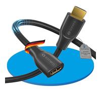 Sonero® Premium High Speed HDMI Extension 4K, Plug to HDMI Socket, Gold-Plated Contacts, Double Shielding, 1 m