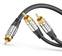 Sonero Premium RCA Audio Cable 1x RCA Male to 2x RCA Male 5.00 m Gold-Plated Co
