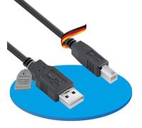 Sonero® USB 2.0 Cable, Active Connection Cable with Signal Amplifier, Printer Cable, USB-A Male to USB-B Male, 480 Mbit/s, 10.0 m, Black