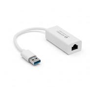 Sonero USB 3.0 LAN Adapter, USB-A to RJ45 Ethernet Adapter, USB Network Adapter 1000 Mbit, Gold-Plated Contacts, Compatible with Laptop & MacBook, White, 0.20 m