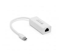 Sonero USB 3.0 LAN Adapter, USB-C to RJ45 Ethernet Adapter, USB Network Adapter 1000 Mbit, Gold-Plated Contacts, Compatible with Laptop & MacBook, White, 0.20 m