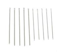 Sonew 10 Pcs Doll Hair Rerooting Tool, Stainless Steel Doll Rehairing Needles Tool Wig Supplies Replacement Accessories 0.6mm 0.8mm