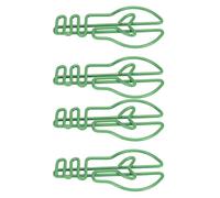 Sonew 100 Pcs Cute Light Bulb Shape Clips Metal Office Supplies for Notes, Scrapbooking & Crafts (Green)