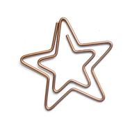 Sonew 100Pcs Cute Christmas Clips Retro Color for Kids School Use (Five Pointed Star Shaped)