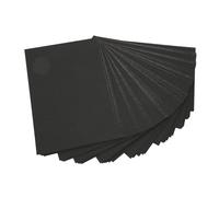 Sonew 100pcs Double-Sided Cardstock for DIY Postcards Party Invitations and Greeting Cards - Versatile Printable Heavyweight Sheets (15x10cm / 5.9x3.9in, 300gsm, Black, Bags Packed)