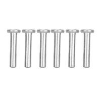 Sonew 100pcs GB867 M4 Flat Head Aluminium Rivets, Solid Rivet Set, Strong Corrosion-Resistant, for Securing and Strengthening Structures, High Mechanical Strength, Easy (M4*25)