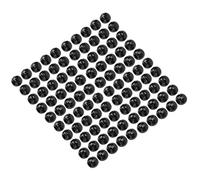 Sonew 100pcs Hair Braiding Beads Large Hole 12mm Plastic Resin Dreadlocks Hair Beard Beads for Men Women Braids Ponytails Weddings Role Play (Black)