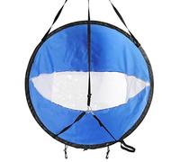 Sonew 108 Cm Foldable Kayak Wind Sail with Transparent Window and Storage Bag - Compact Design for Canoes, Inflatable Boats, and Kayaks in Blue and White