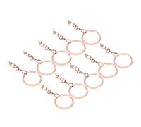 Sonew 10pcs Key Chain Set with Screw Eye Pins - Versatile DIY Accessories for Crafts & Decorations (φ25mm【10 Pieces】)
